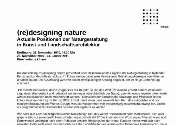 "(RE)DESIGNING NATURE" khaus_pl002
