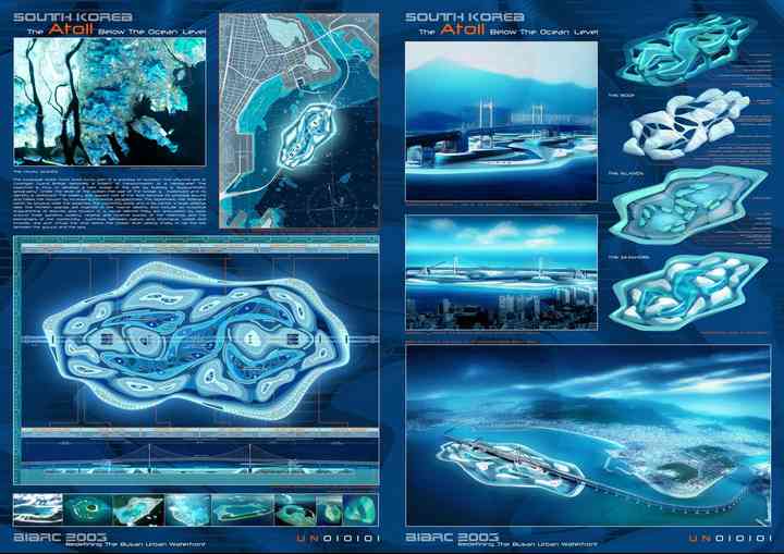 THE ATOLL BELOW THE OCEAN, MASTERPLAN FOR THE GWANGALI WATER FRONT busan_pl002