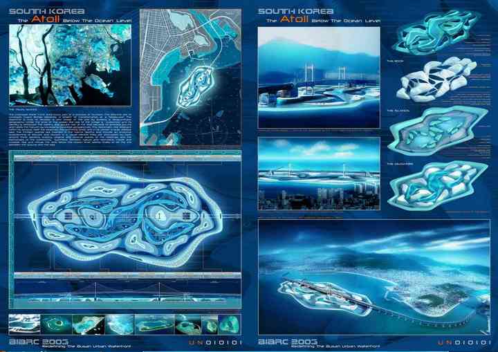 THE ATOLL BELOW THE OCEAN, MASTERPLAN FOR THE GWANGALI WATER FRONT new_pl002