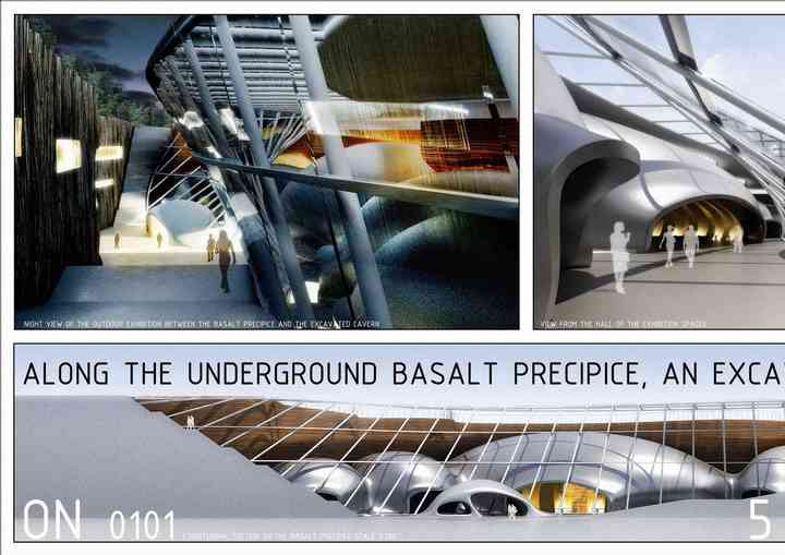 THE BASALT PRECIPICE, NEW PREHISTORY MUSEUM jeongok_pl007