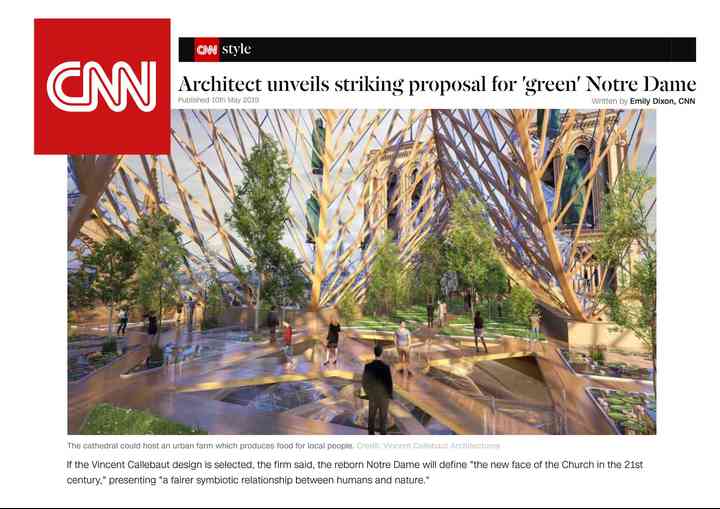 CNN,STRIKING PROPOSAL FOR "GREEN" NOTRE-DAME cnn_pl005